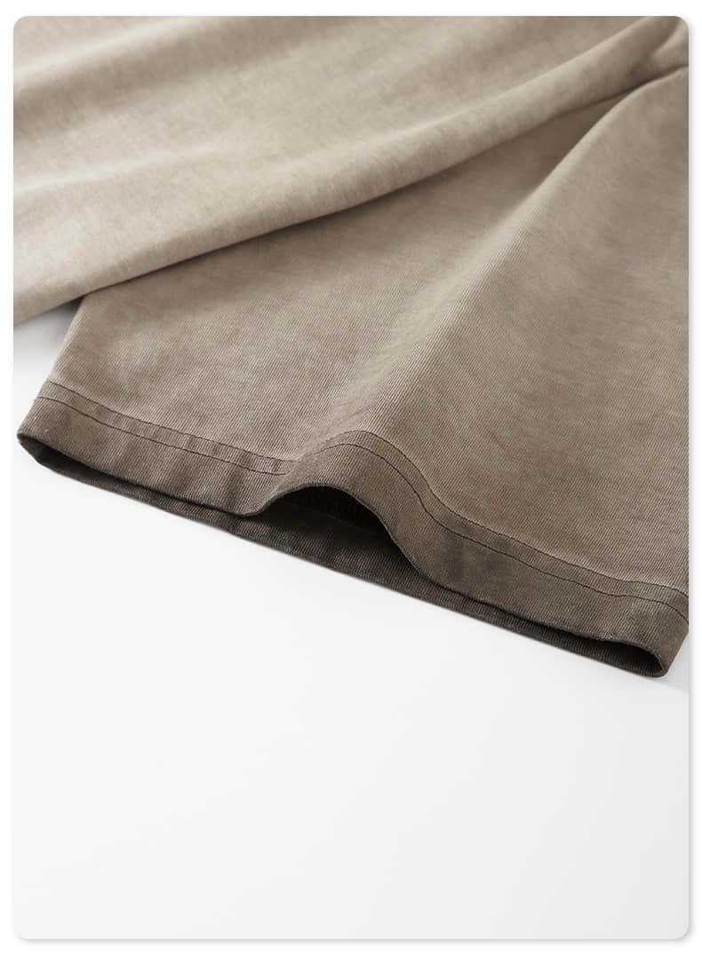 T-shirt à manches courtes lavées aux couleurs dégradées