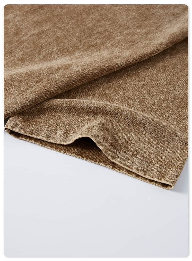 작은 네크라인 바틱 반소매 티셔츠