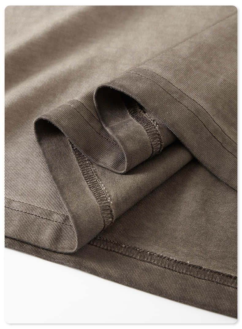 T-shirt à manches courtes lavées aux couleurs dégradées