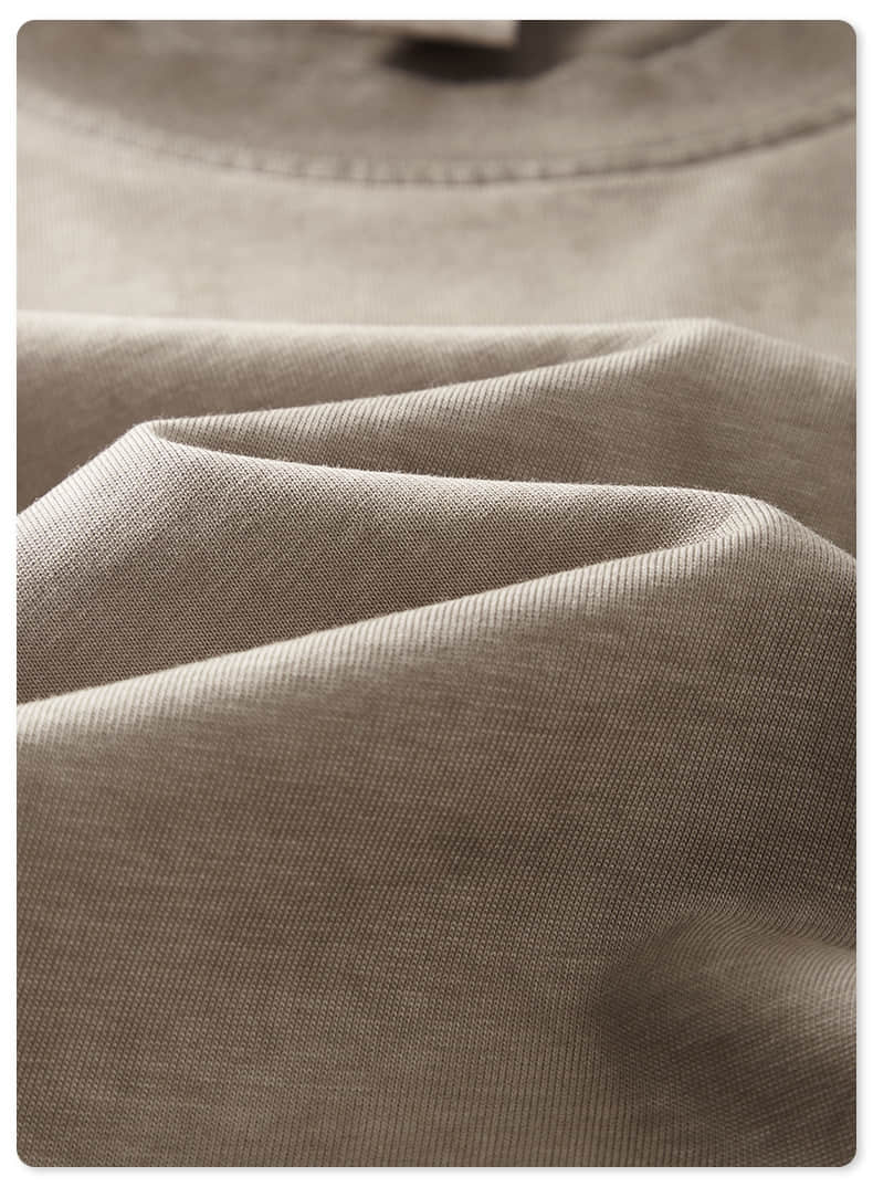 T-shirt à manches courtes lavées aux couleurs dégradées