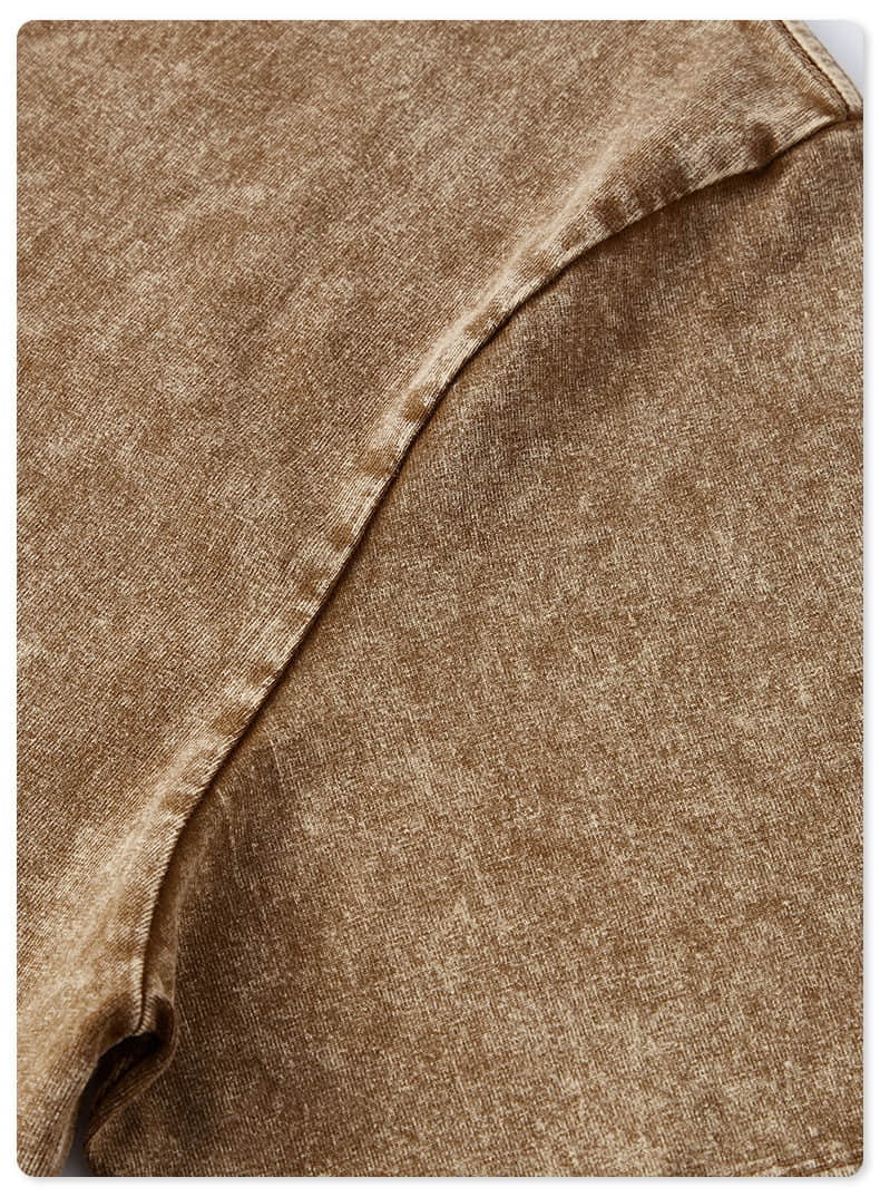 작은 네크라인 바틱 반소매 티셔츠