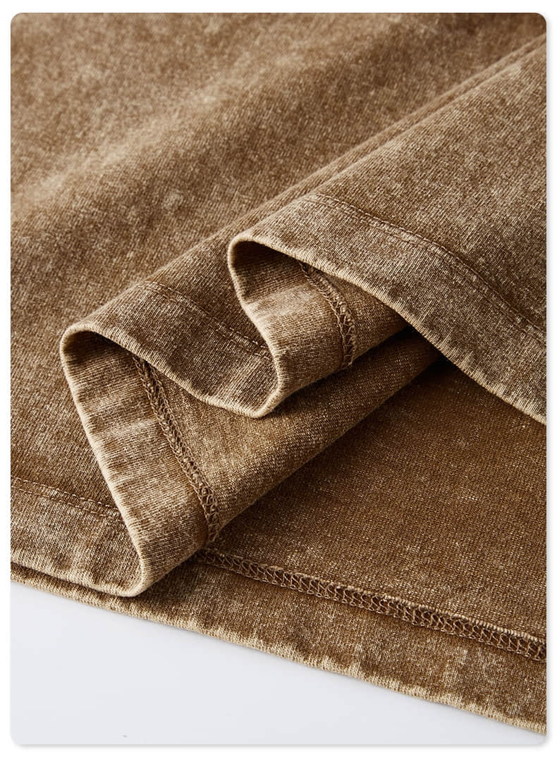 작은 네크라인 바틱 반소매 티셔츠